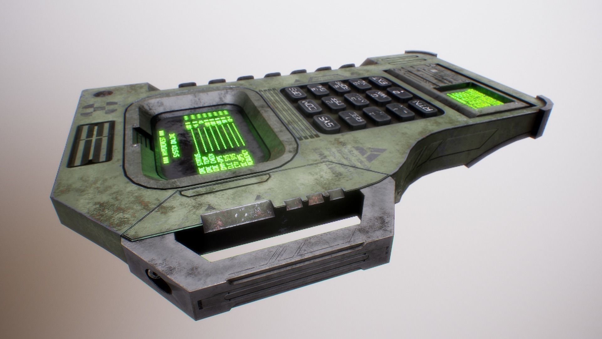 PBR Futuristic Electronic Multi-Tool Low-poly 3D model_35