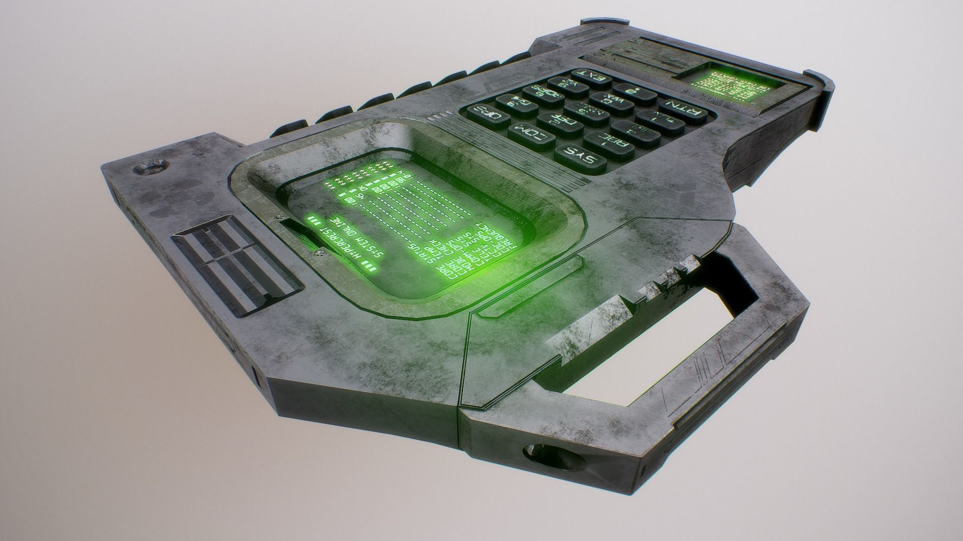 PBR Futuristic Electronic Multi-Tool Low-poly 3D model_27