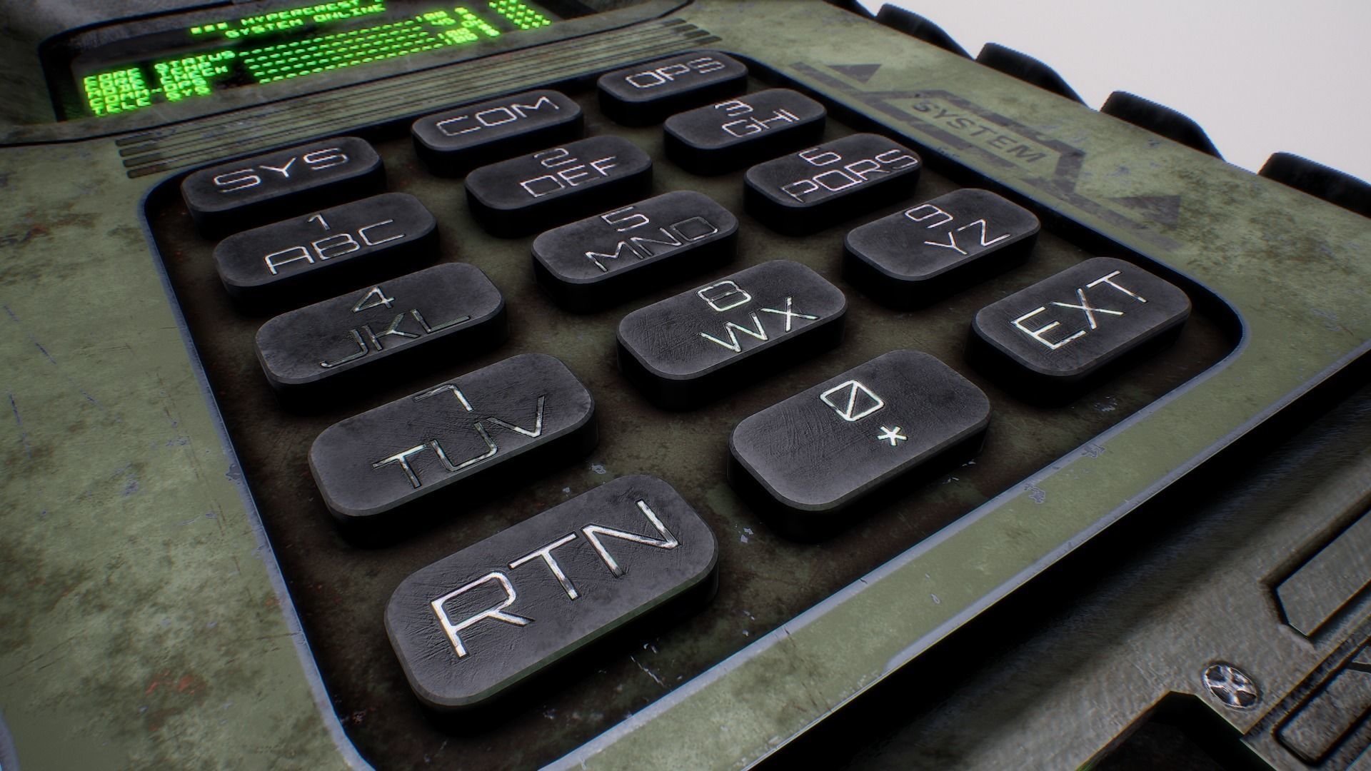 PBR Futuristic Electronic Multi-Tool Low-poly 3D model_17