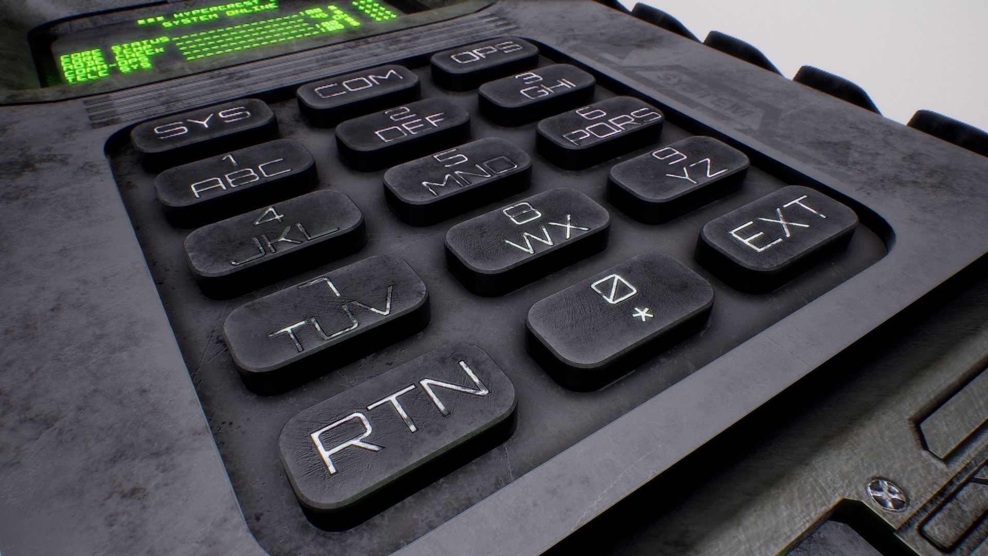 PBR Futuristic Electronic Multi-Tool Low-poly 3D model_18