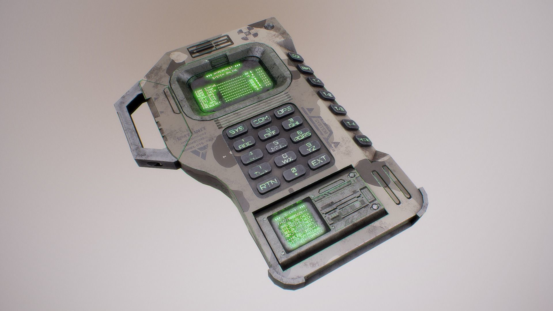PBR Futuristic Electronic Multi-Tool Low-poly 3D model_7