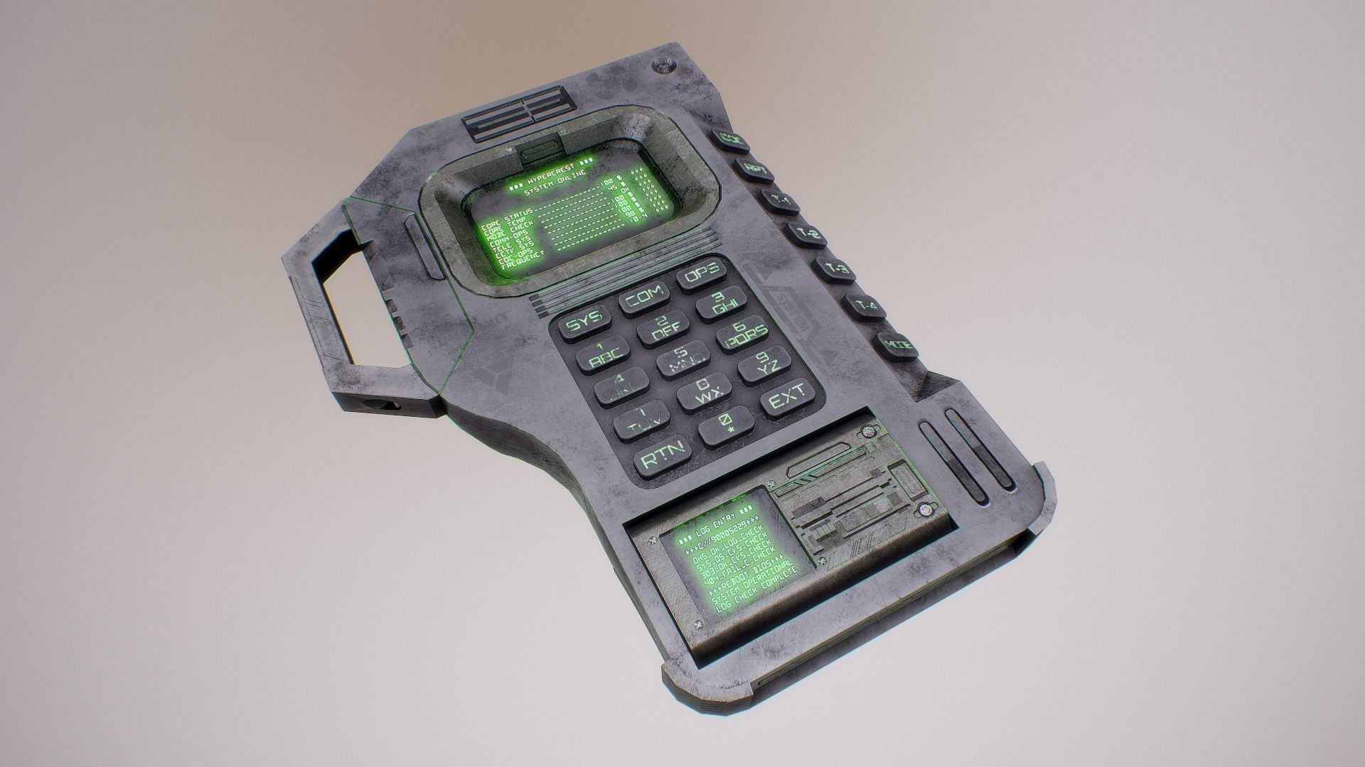 PBR Futuristic Electronic Multi-Tool Low-poly 3D model_6