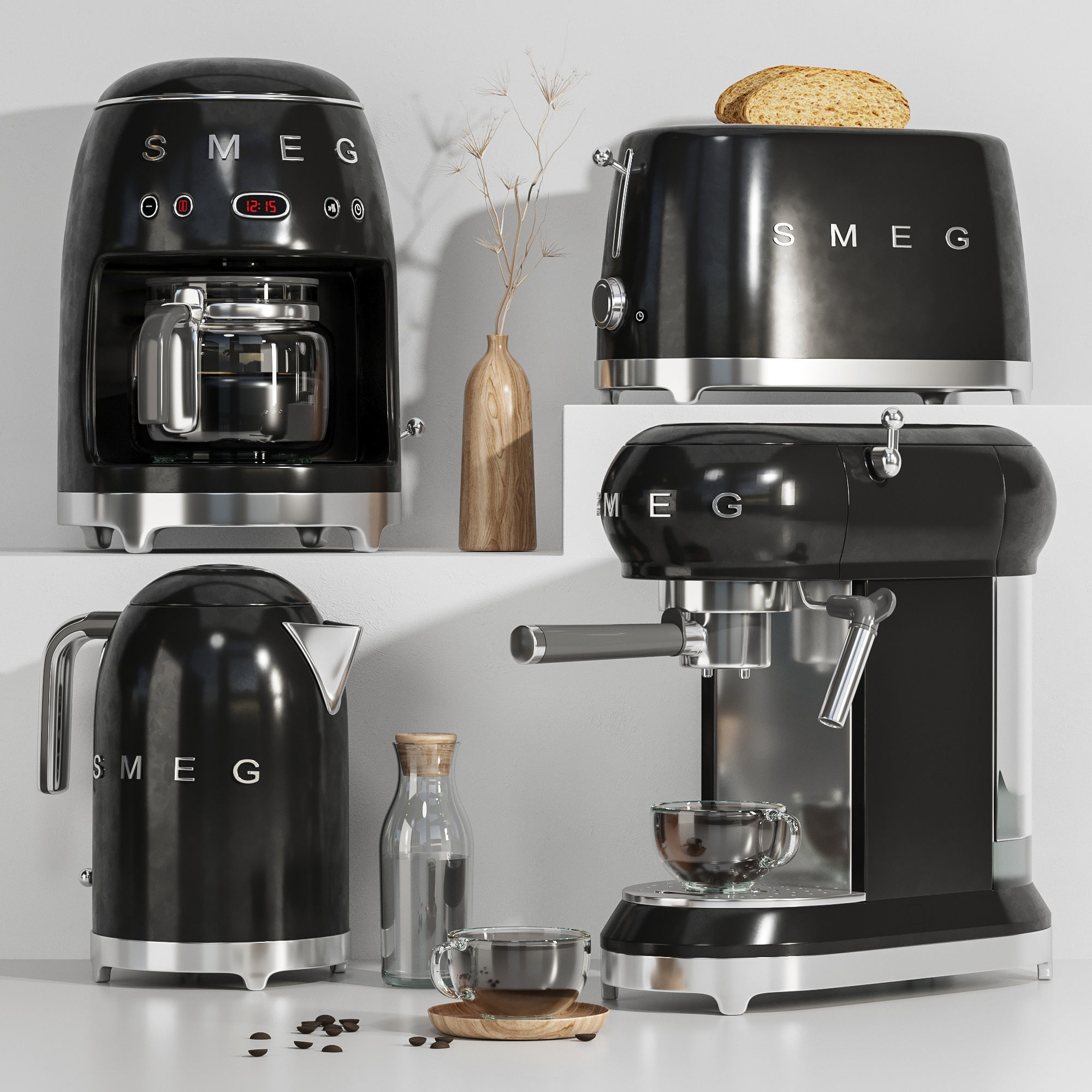 kitchen appliance-smeg 3D model_1