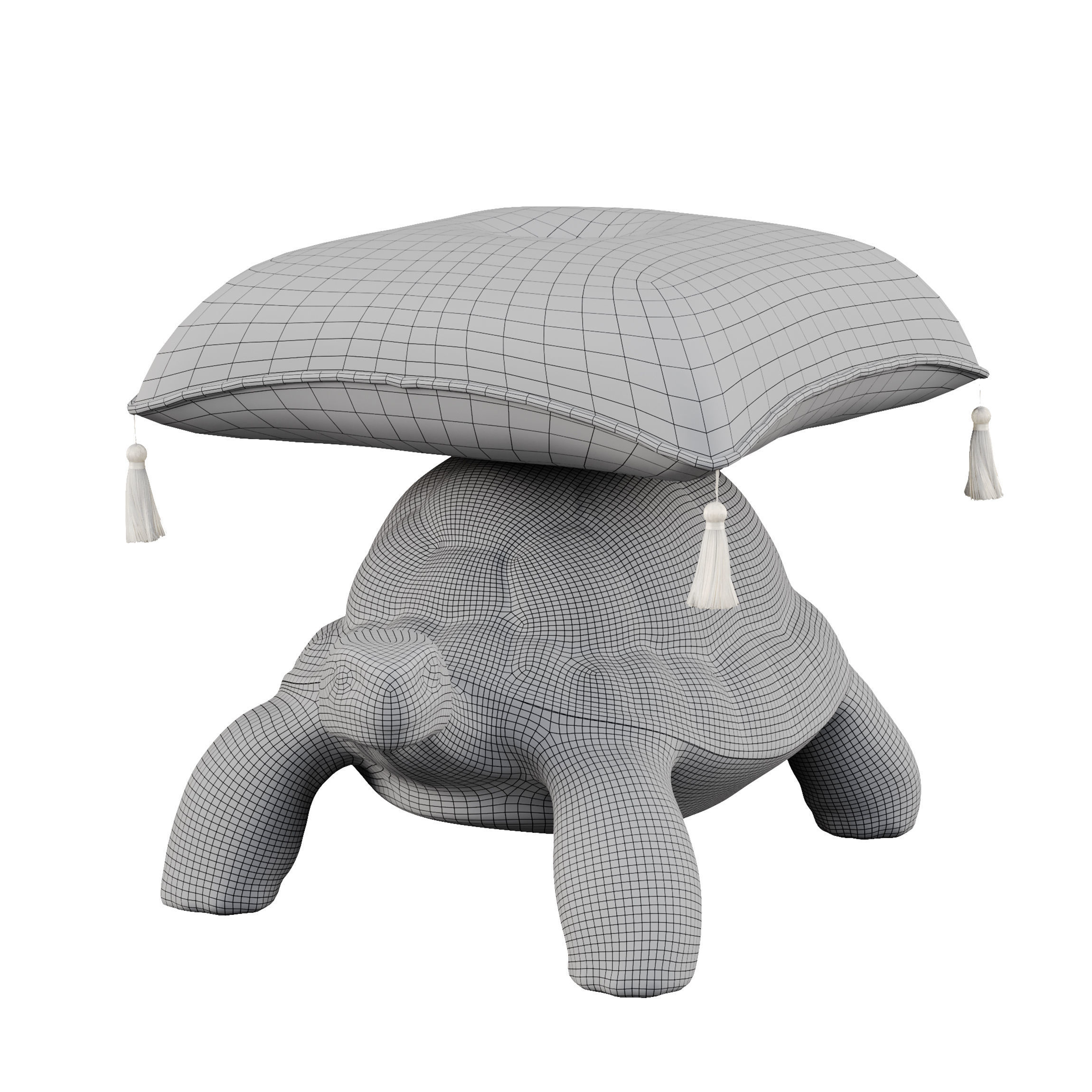 TURTLE CARRY POUF by QEEBOO 3D model_5