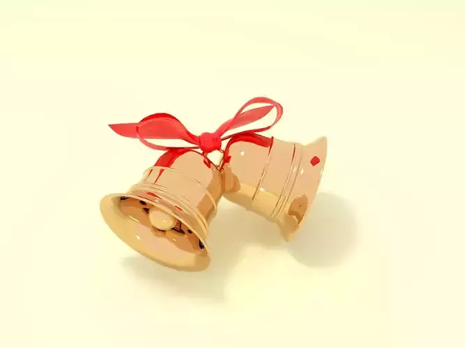 Golden Bell Low-poly 3D model