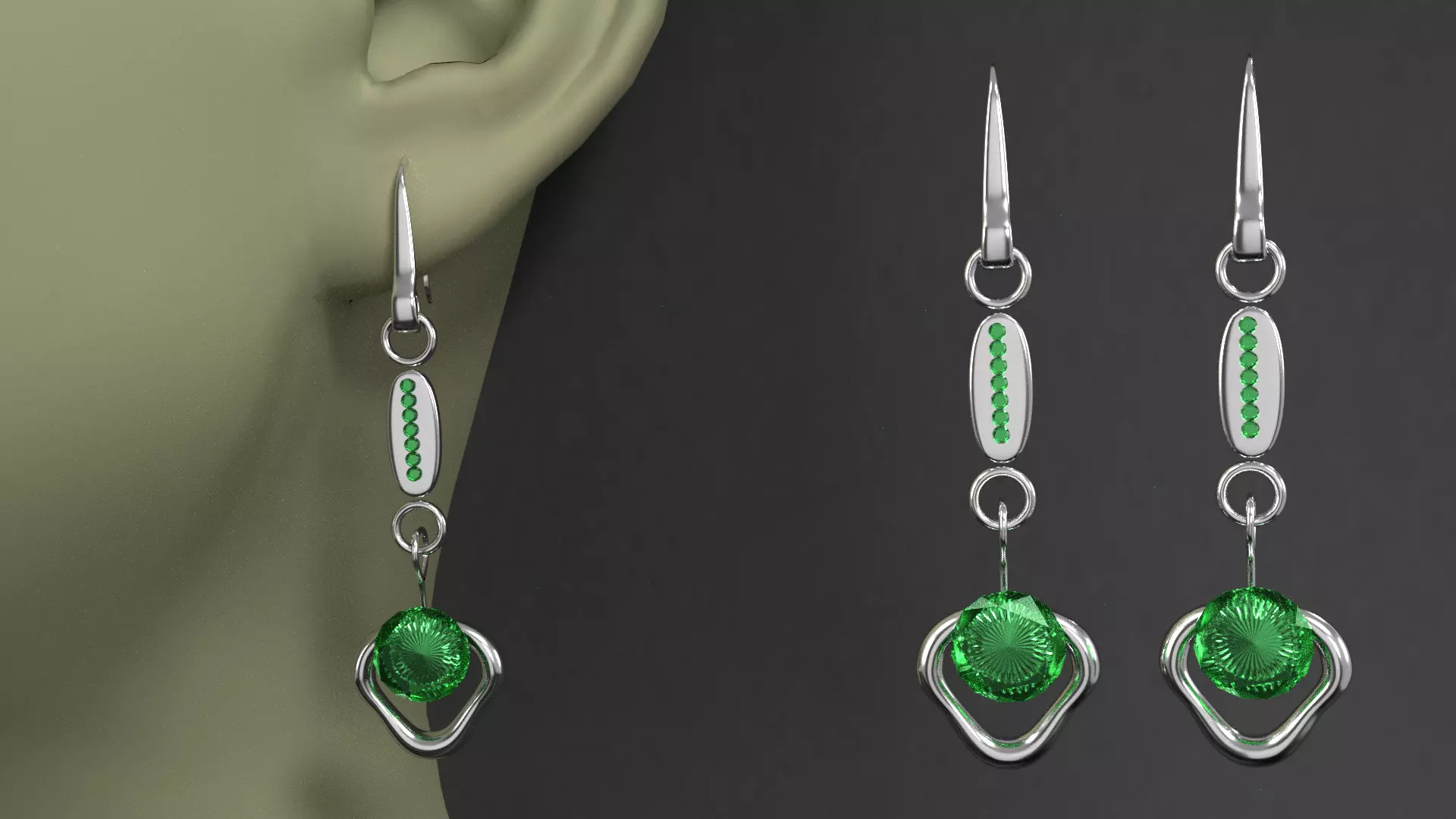 earrings 007 3D model_0