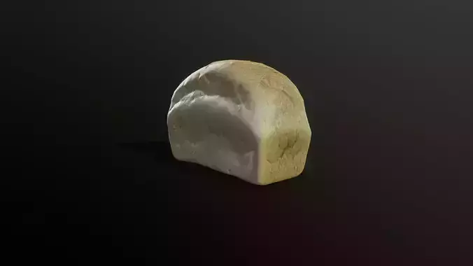 3D Scan White Bread 05