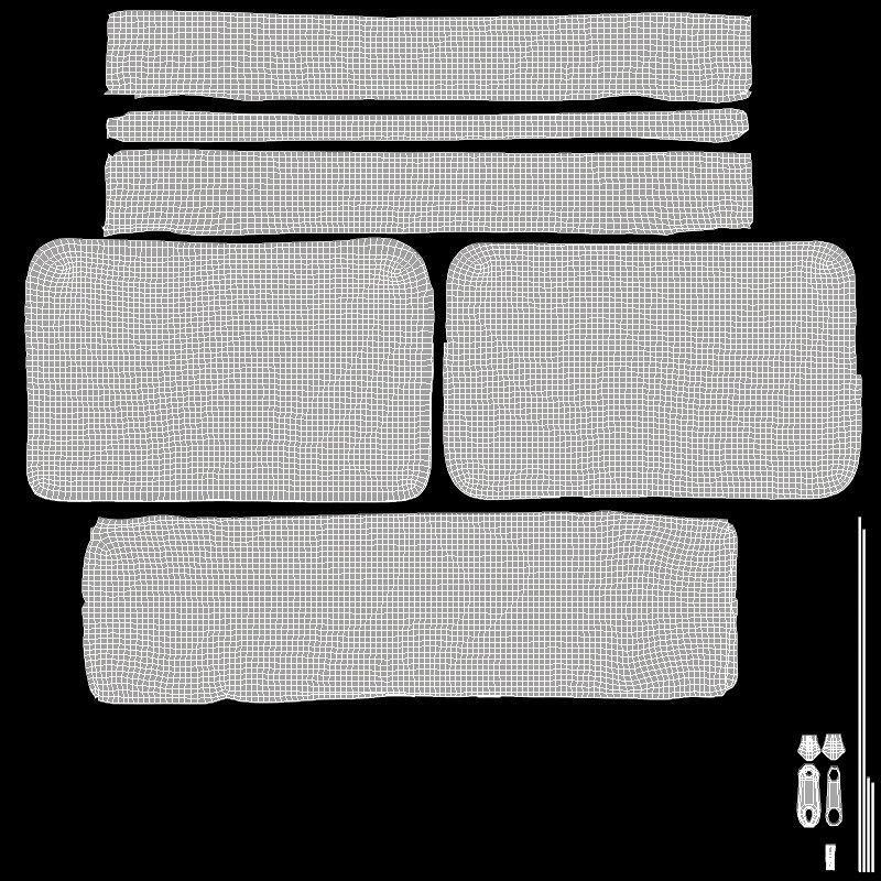 Cosmetic Bag Low-poly 3D model_6