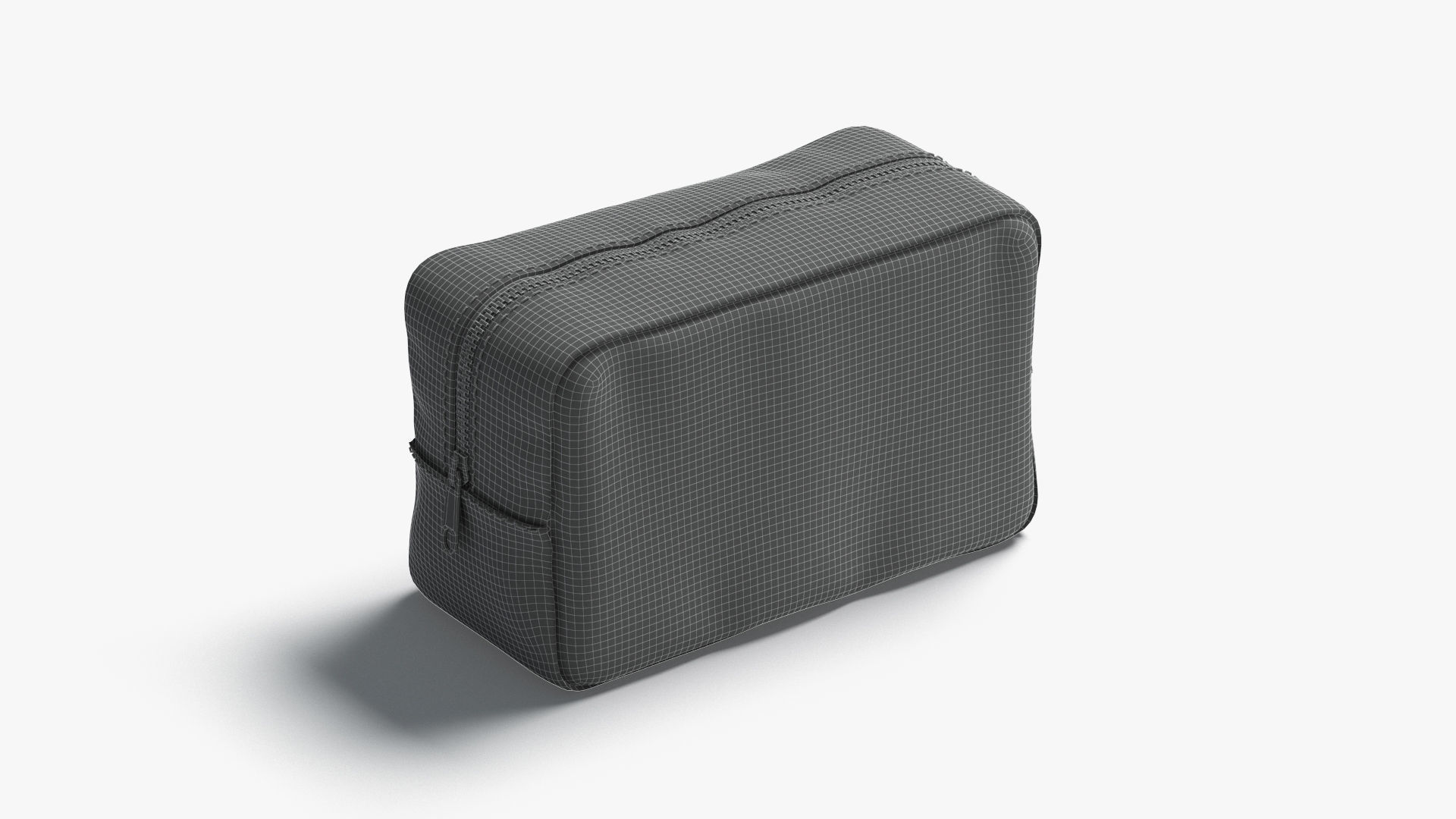 Cosmetic Bag Low-poly 3D model_7