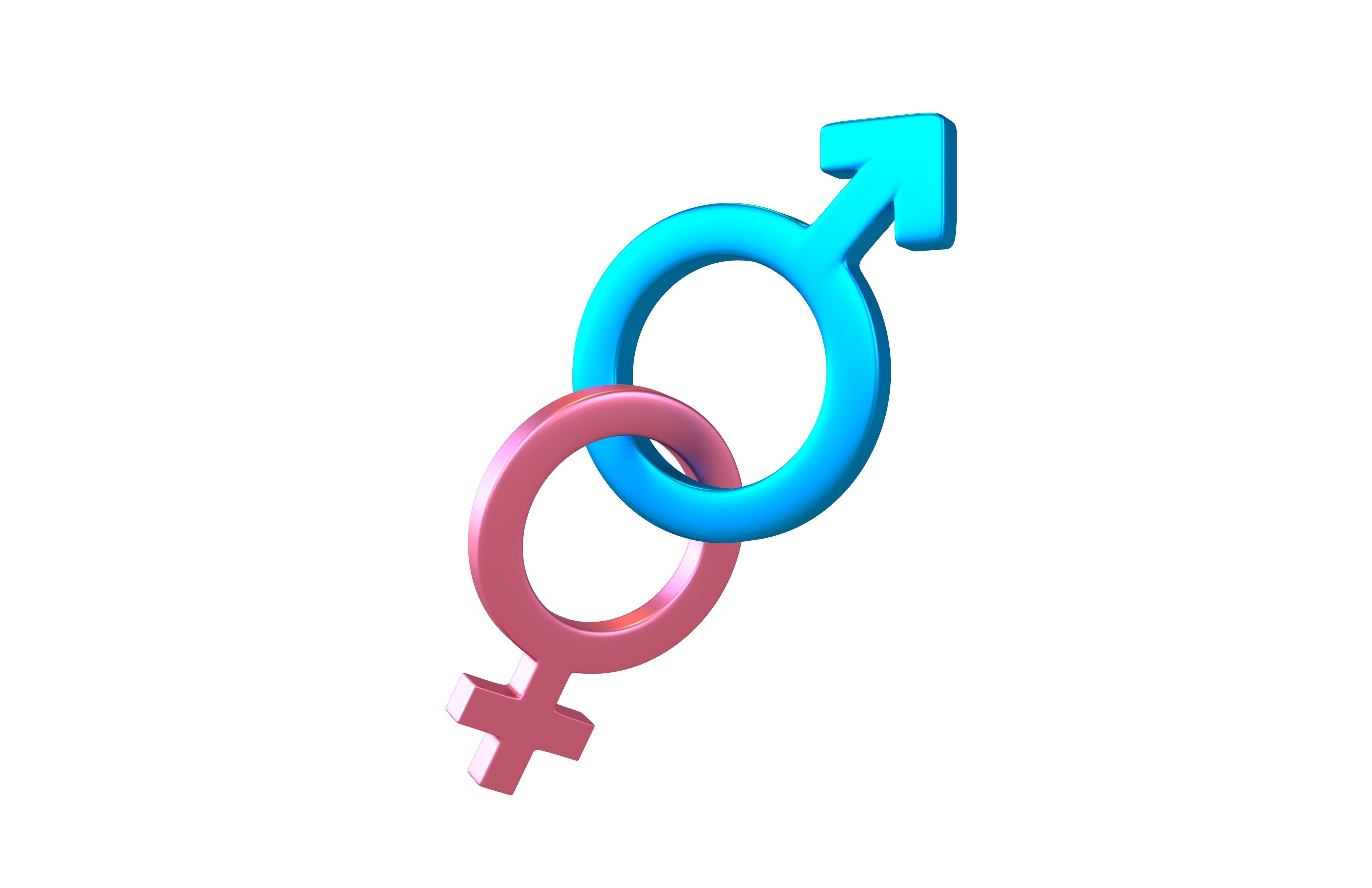 Gender Symbol v5 003 Low-poly 3D model_1
