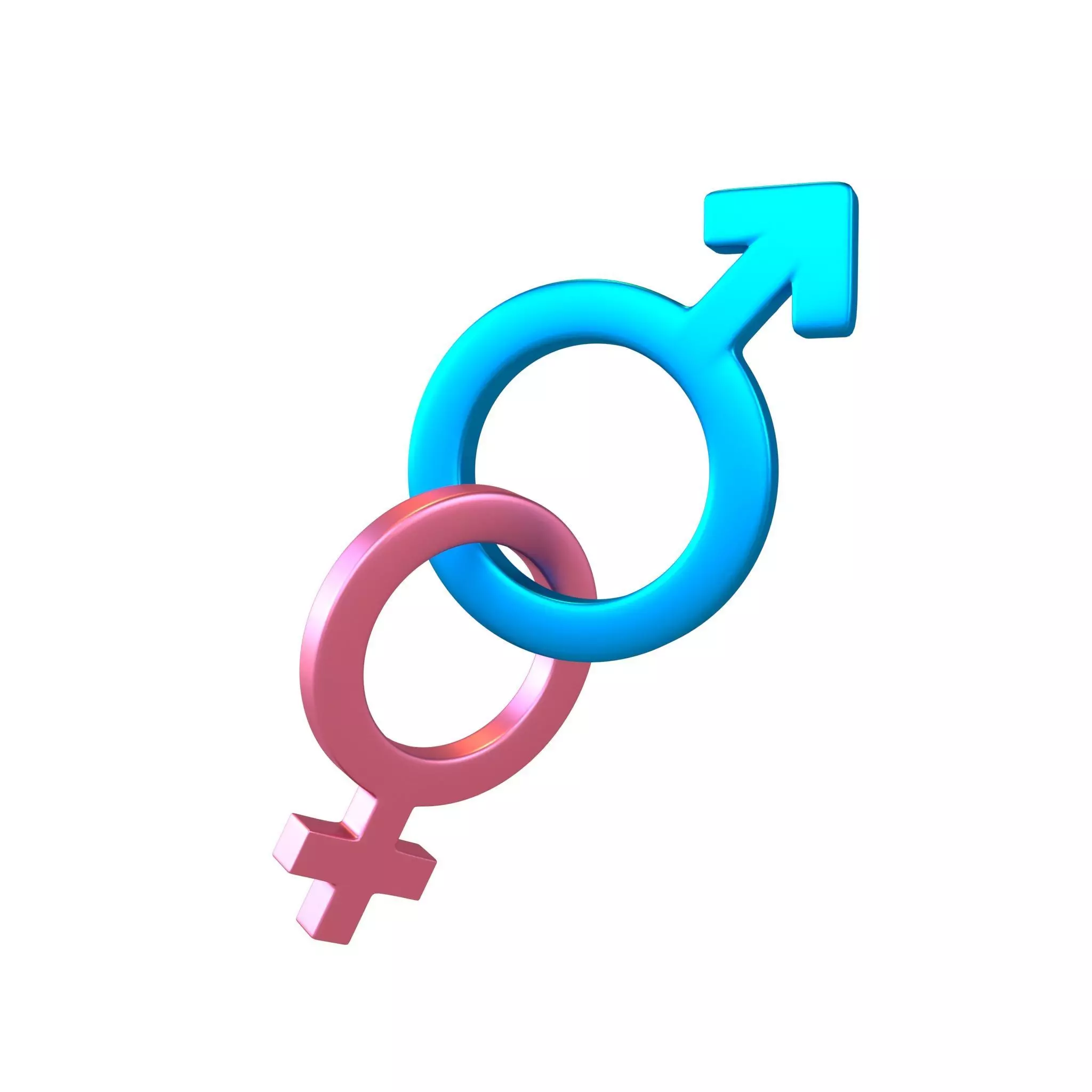 Gender Symbol v5 003 Low-poly 3D model_0