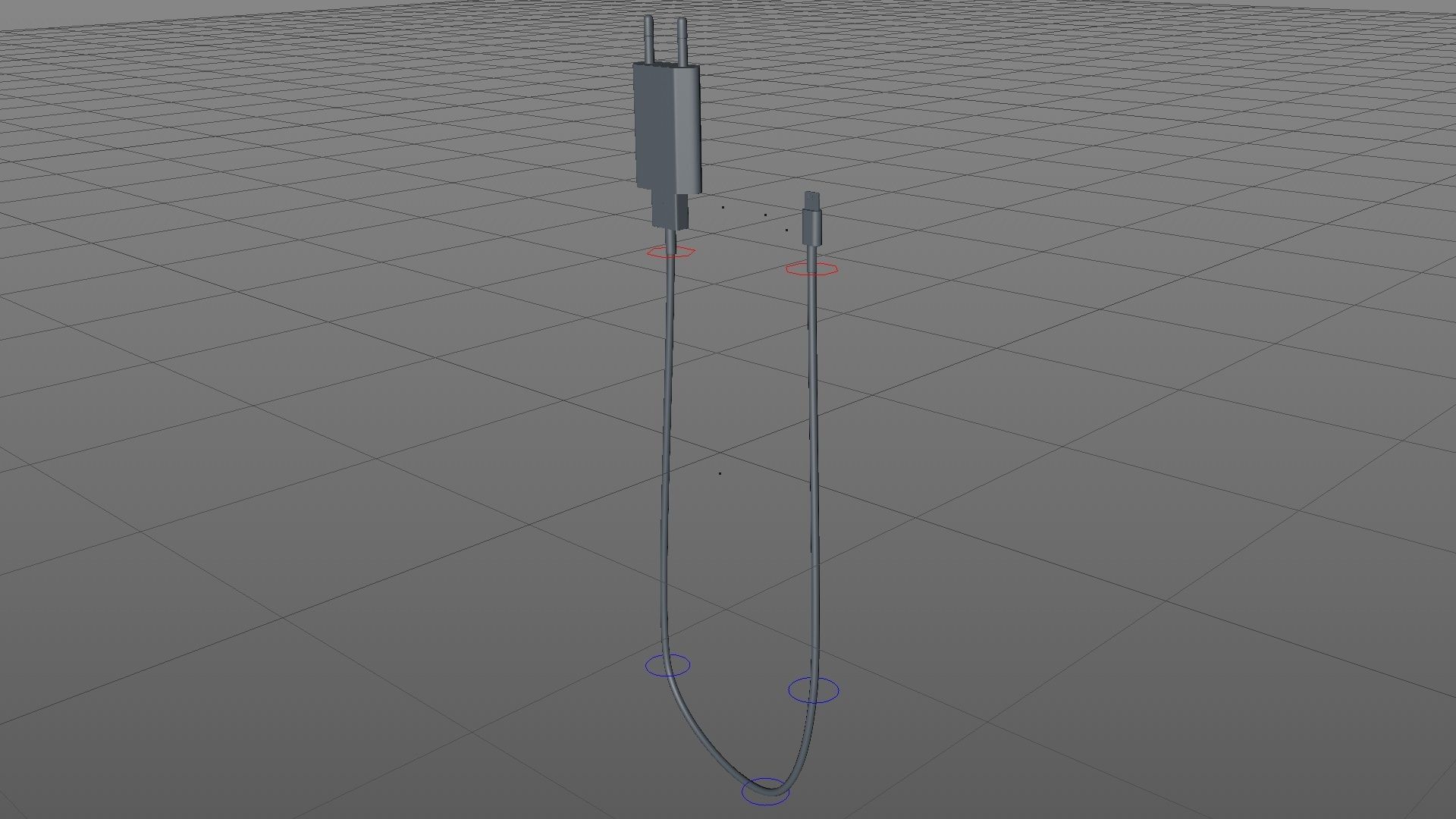 APPLE - IPhone Charger White 3D model_6