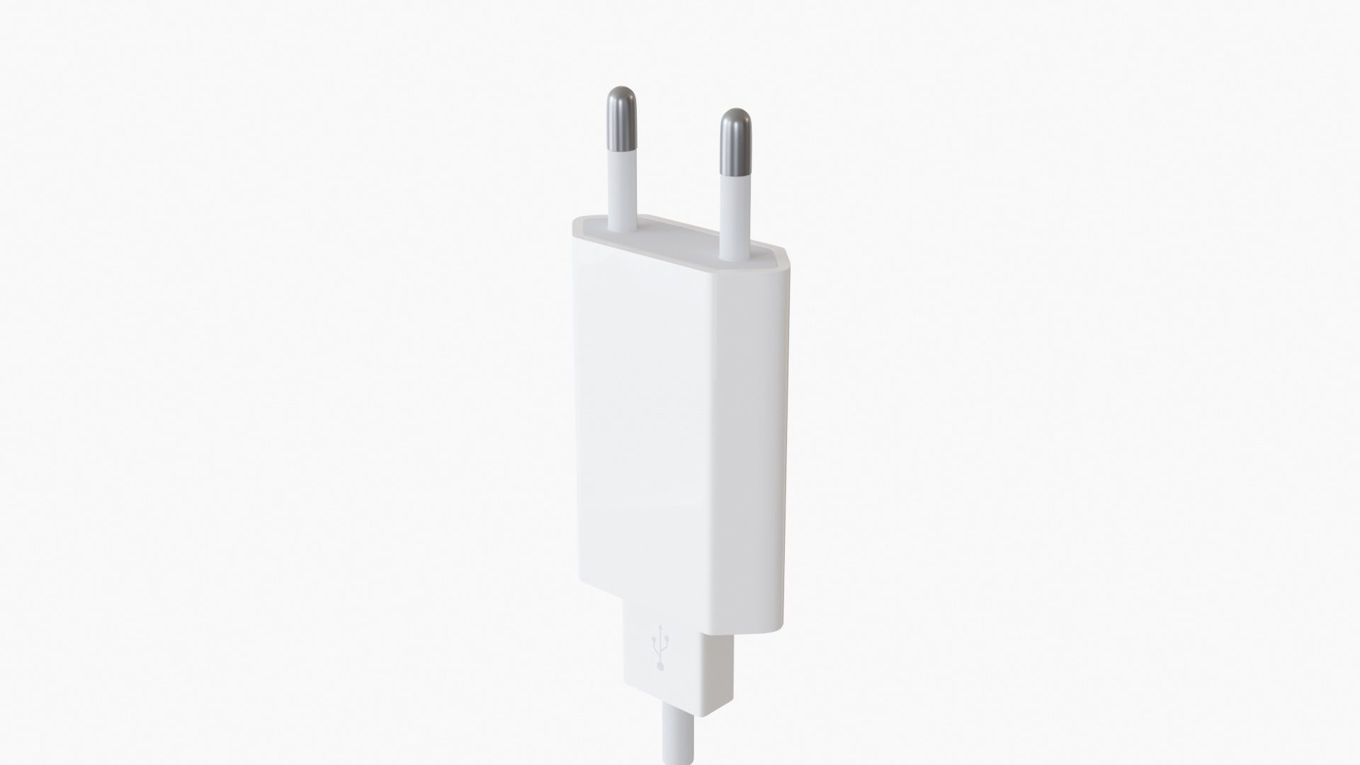 APPLE - IPhone Charger White 3D model_4