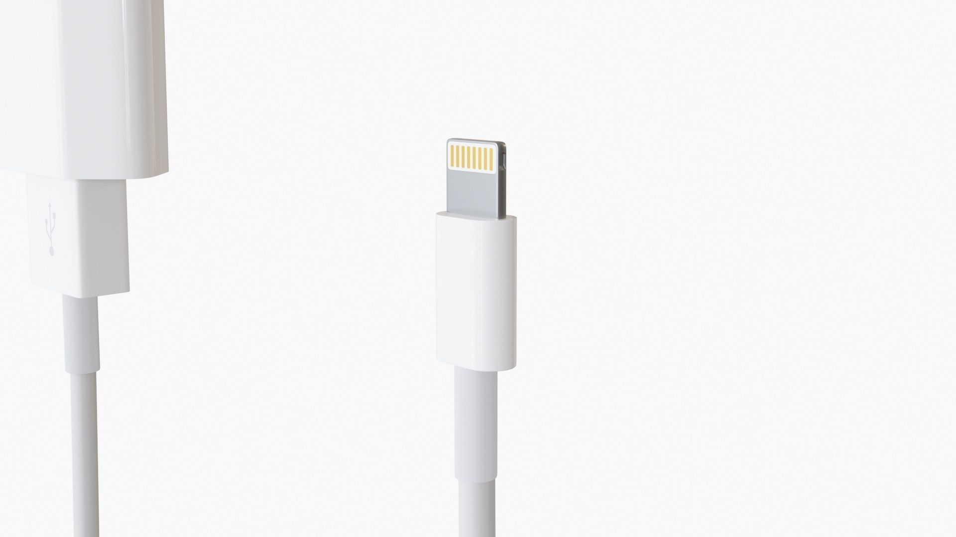 APPLE - IPhone Charger White 3D model_5