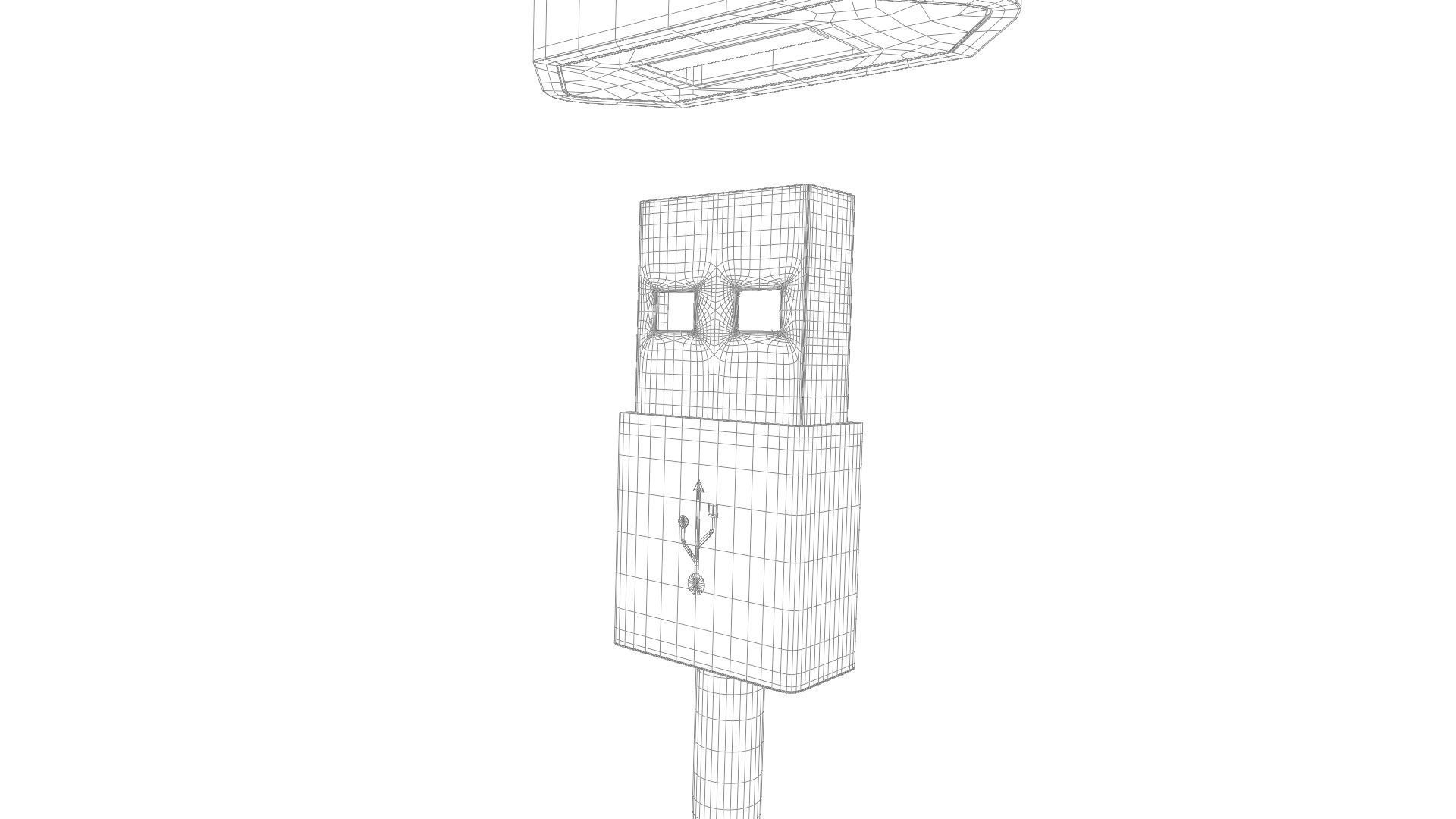 APPLE - IPhone Charger White 3D model_8