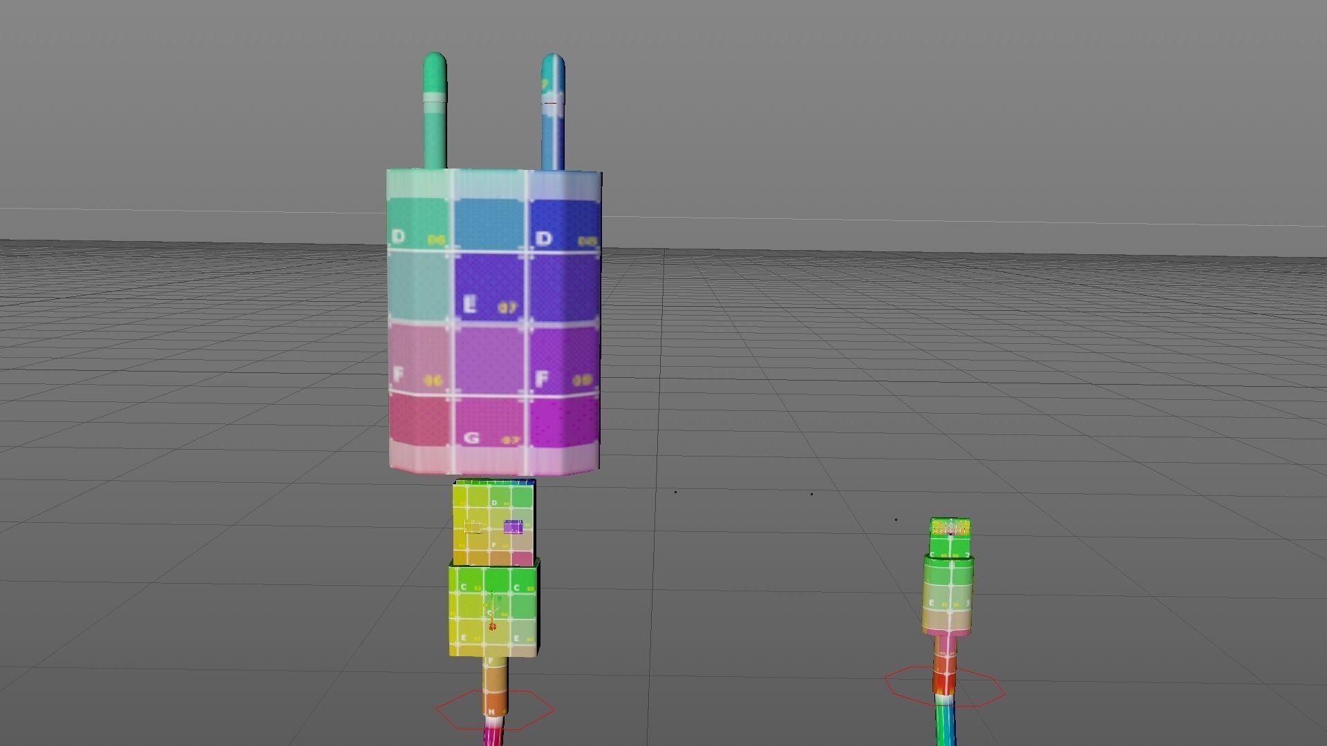 APPLE - IPhone Charger White 3D model_7