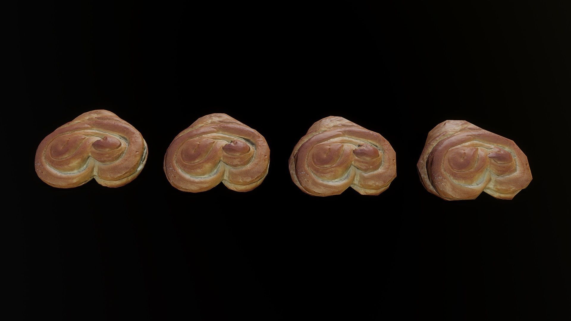 3D Scan Bun 01 Low-poly 3D model_4