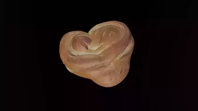 3D Scan Bun 01 Low-poly 3D model