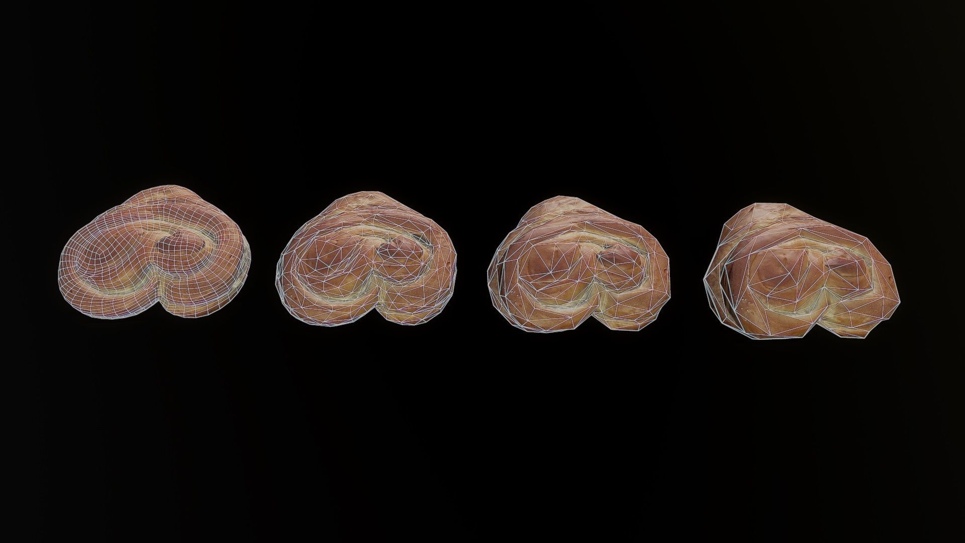 3D Scan Bun 01 Low-poly 3D model_5