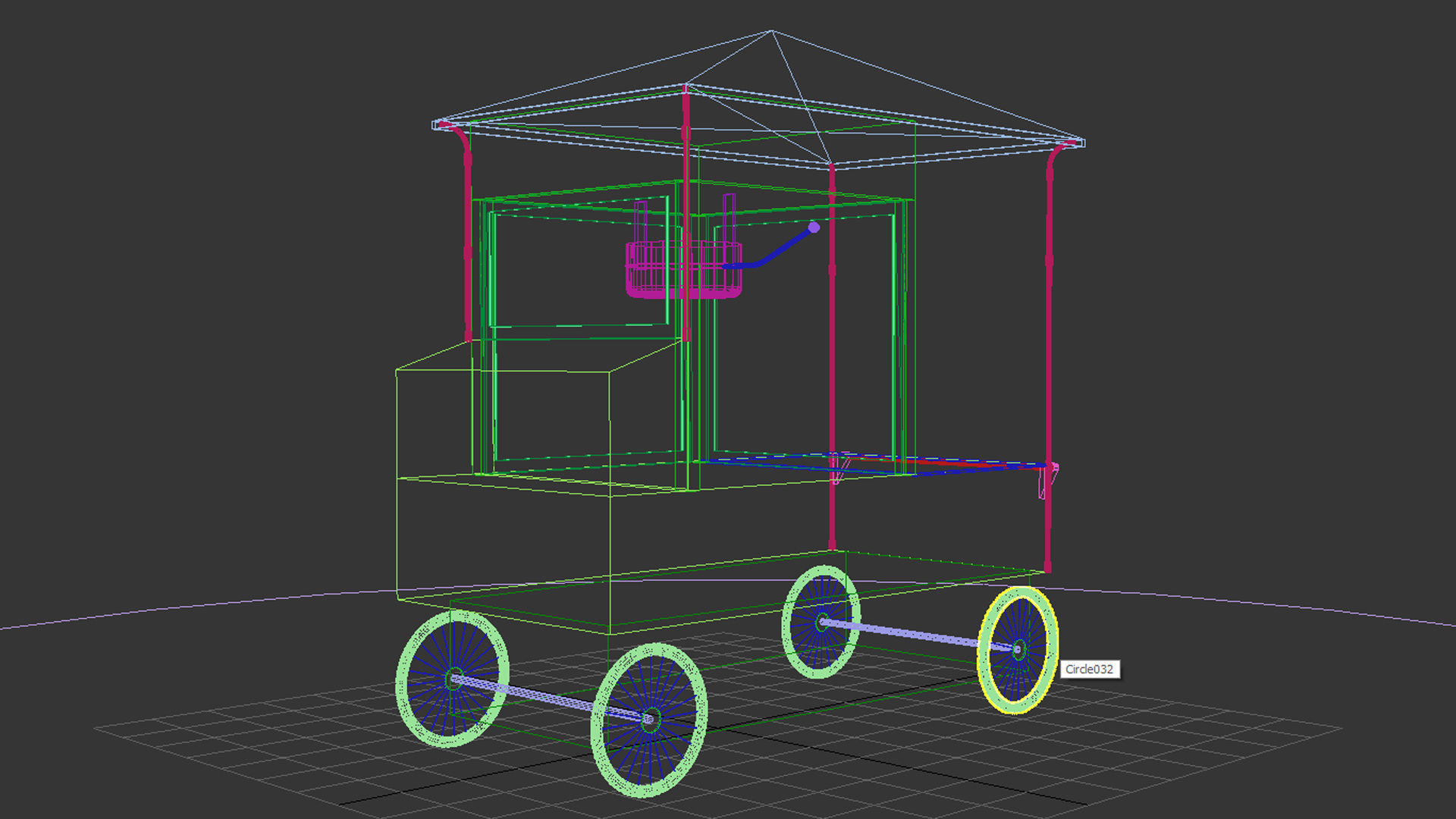 Popcorn Cart  3D model_6