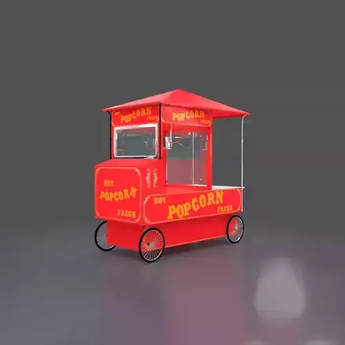 Popcorn Cart  3D model