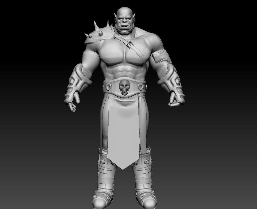 Orc warrior  3D model_4