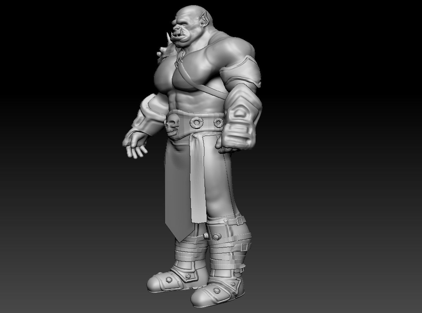 Orc warrior  3D model_5