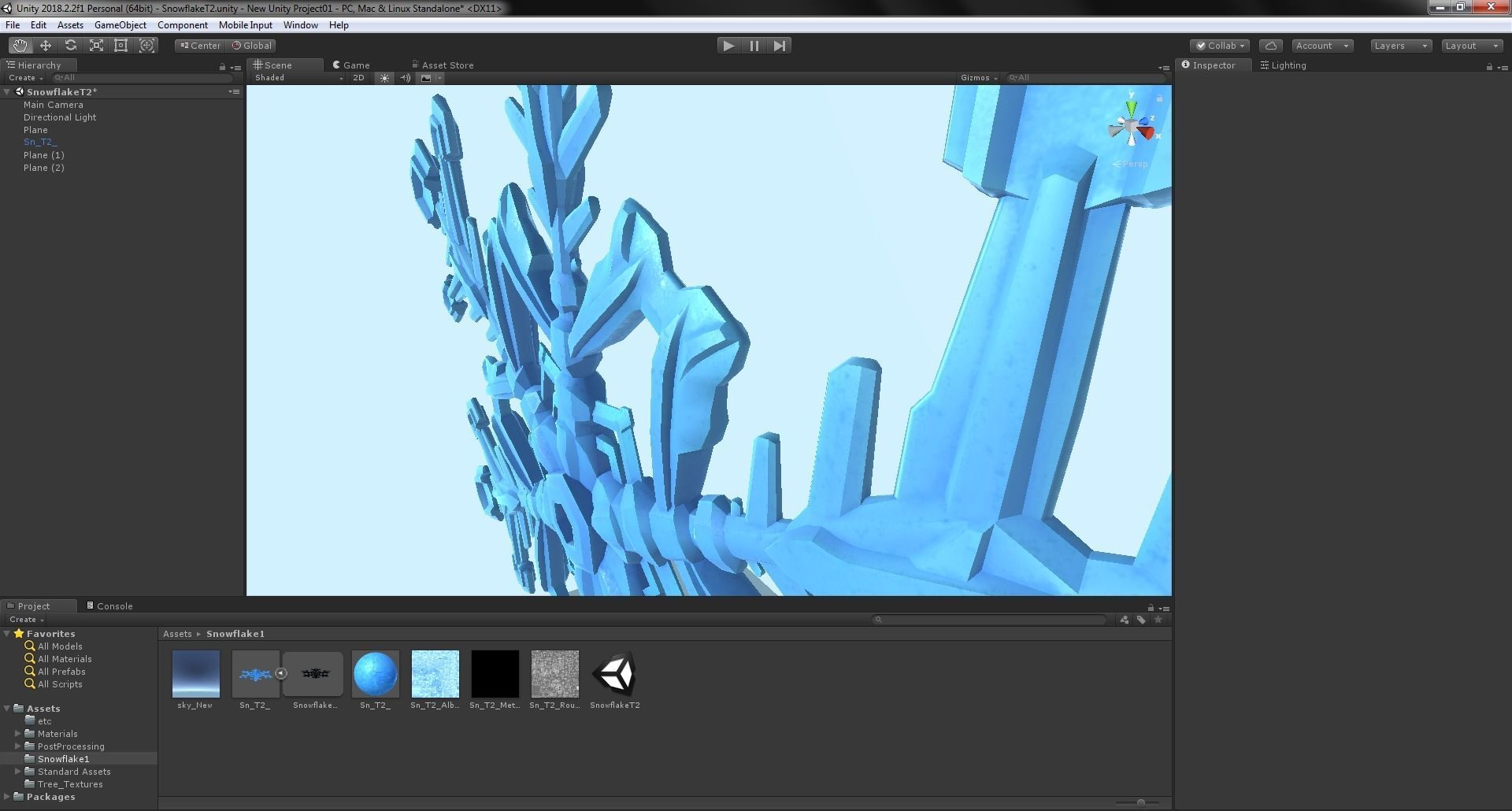 Snowflake Low-Poly - Hex Crystals -  Low-poly 3D model_31