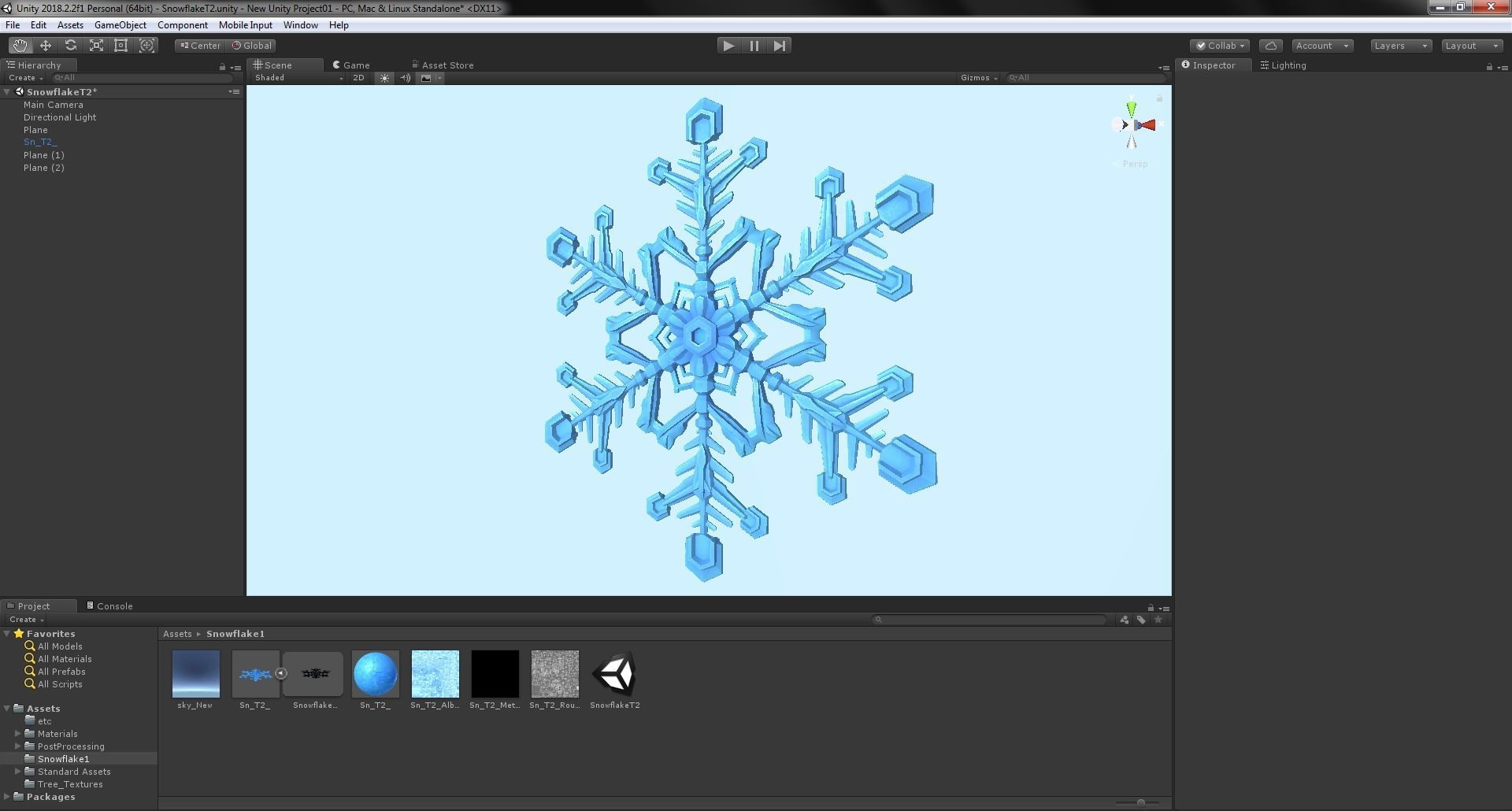 Snowflake Low-Poly - Hex Crystals -  Low-poly 3D model_24