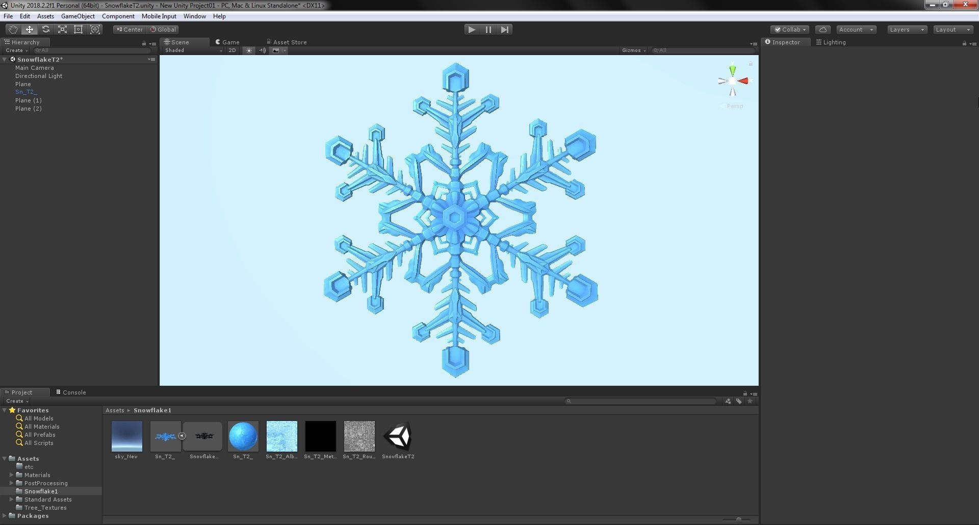 Snowflake Low-Poly - Hex Crystals -  Low-poly 3D model_22