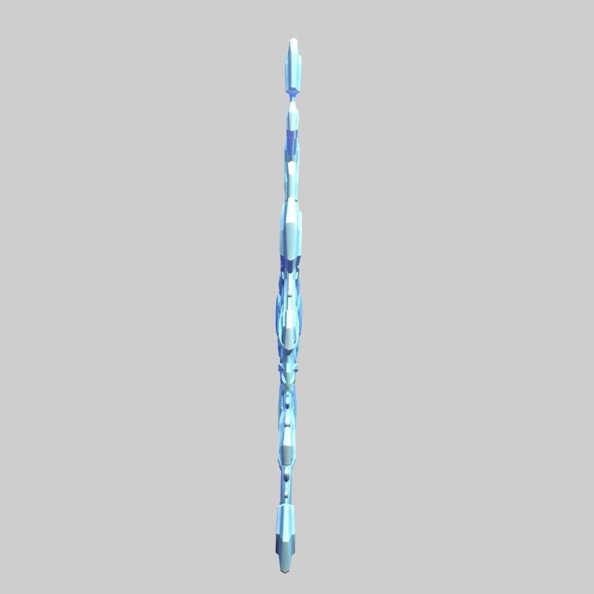 Snowflake Low-Poly - Hex Crystals -  Low-poly 3D model_35