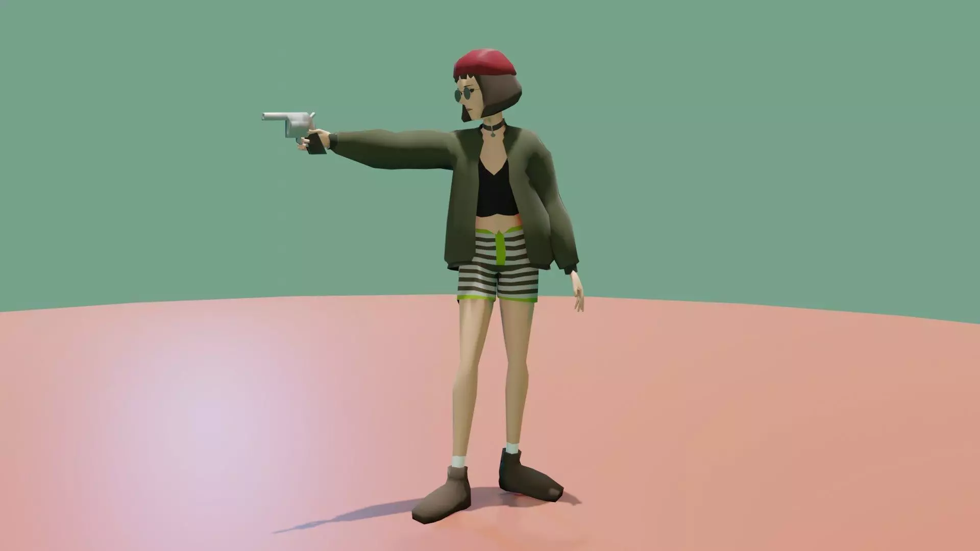 Mid Poly Matilda 3D Character Model Low-poly 3D model