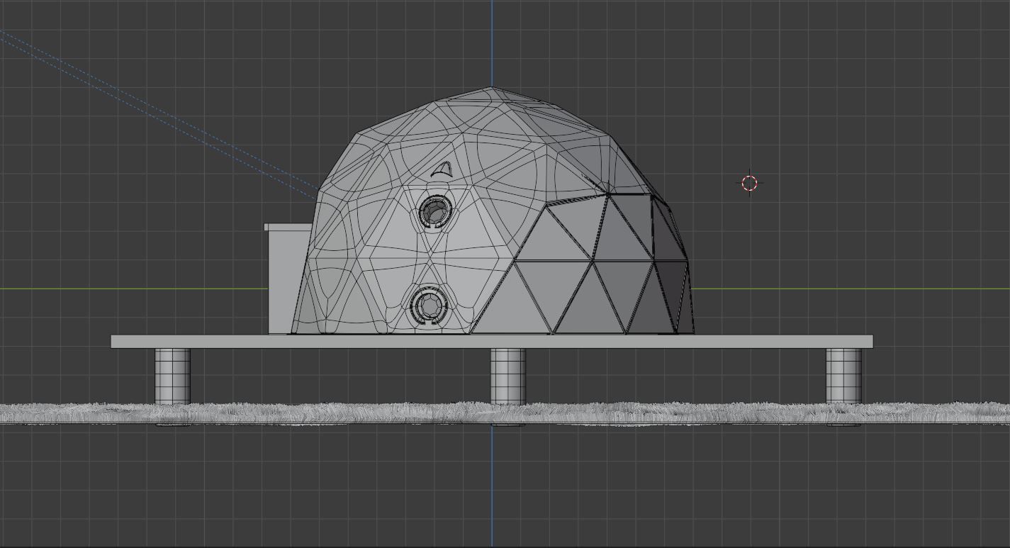 Geodesic dome 3D model_10
