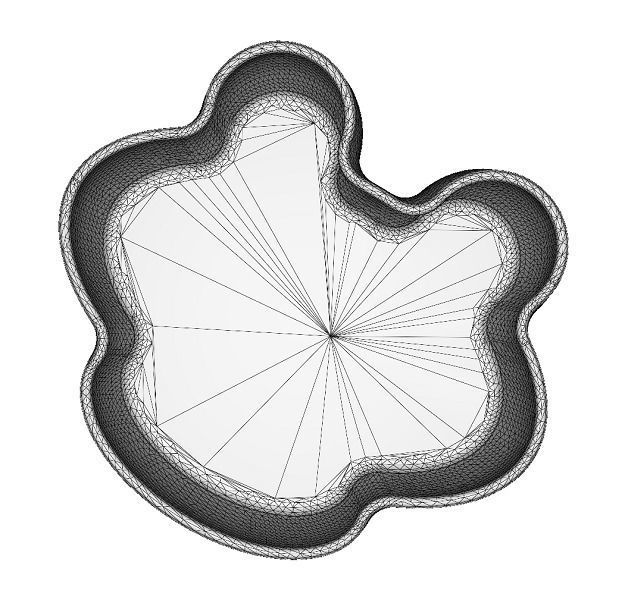 Wooden Food Bowl Low-poly 3D model_3