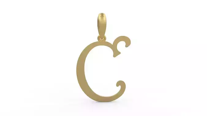 Initial Letters Pendant Harrington C