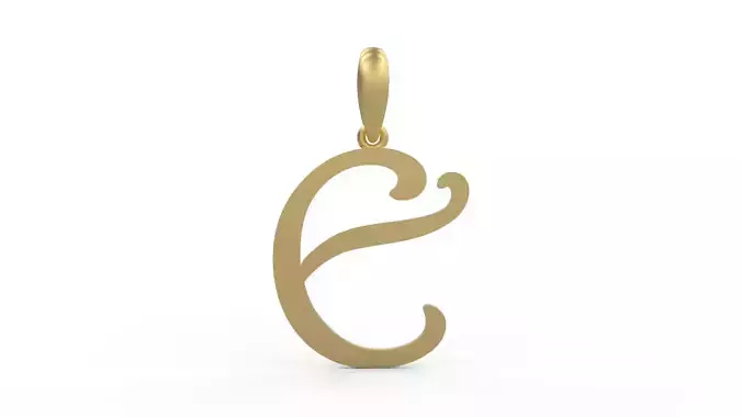 Initial Letters Pendant Harrington E