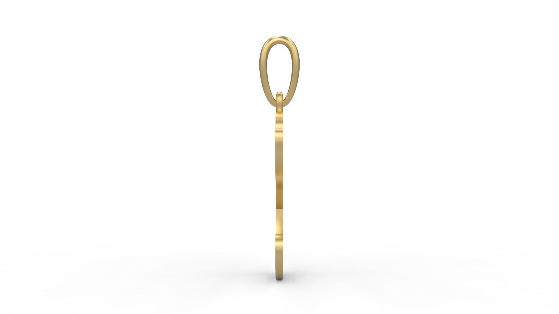 Initial Letters Pendant Harrington E 3D print model_2