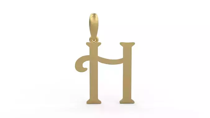 Initial Letters Pendant Harrington H