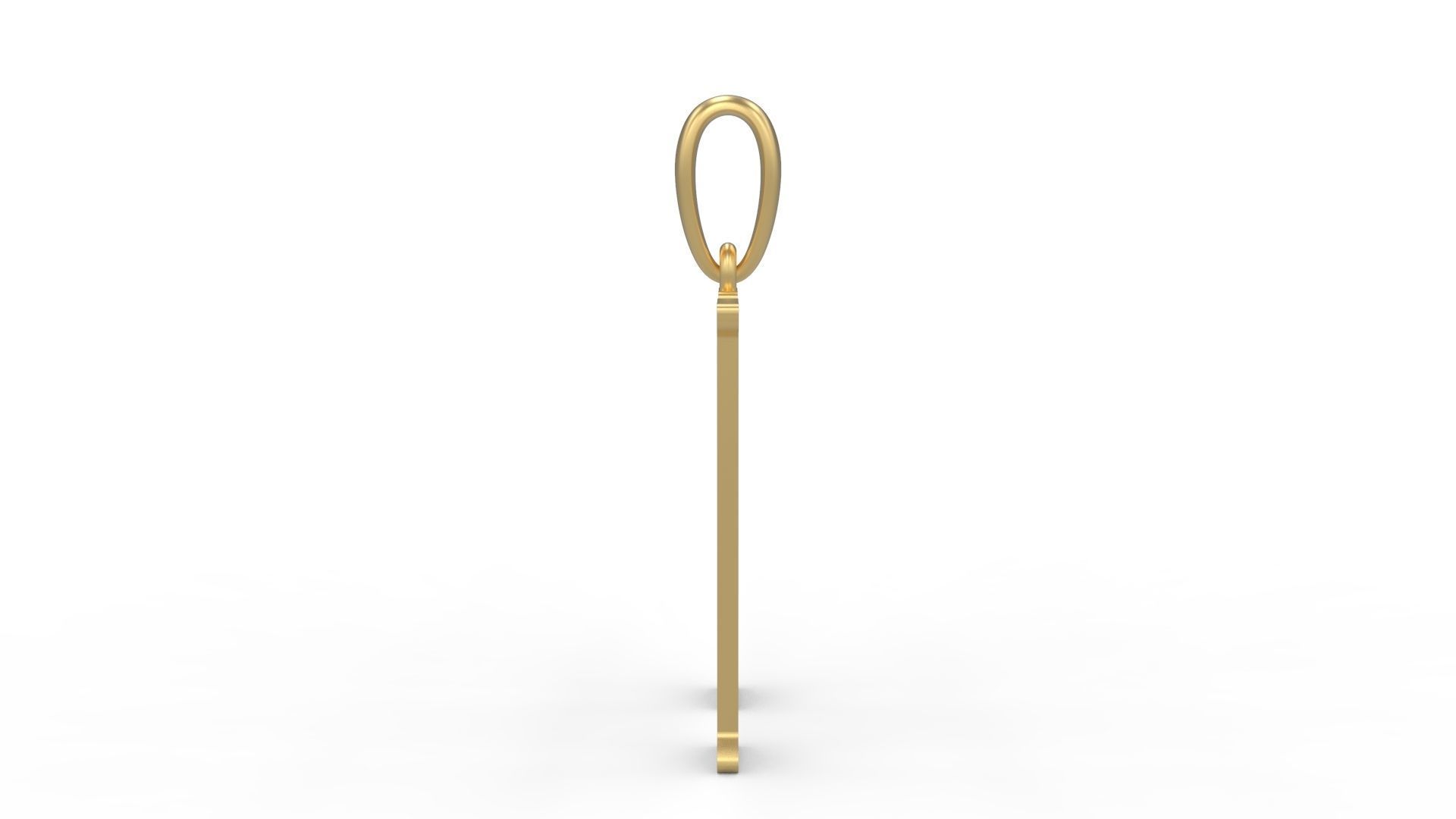 Initial Letters Pendant Harrington H 3D print model_2