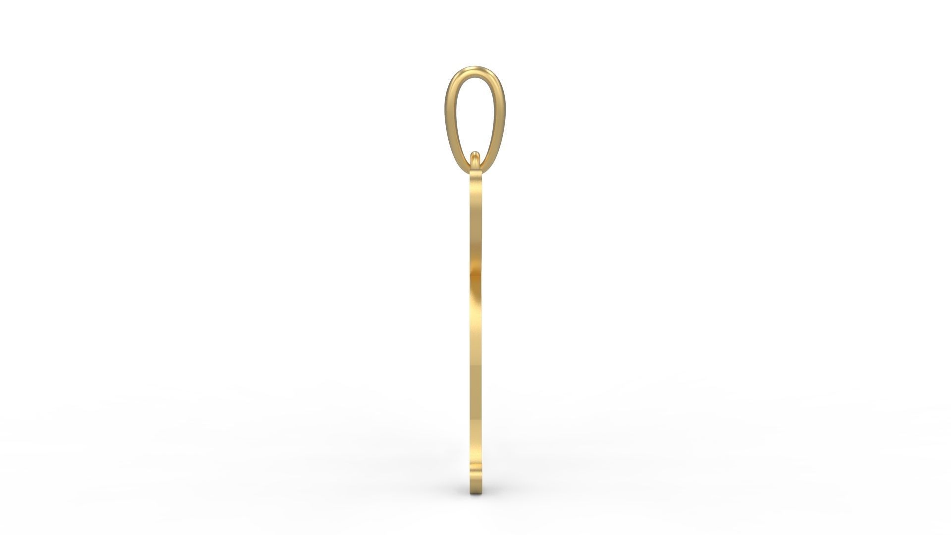 Initial Letters Pendant Harrington K 3D print model_2