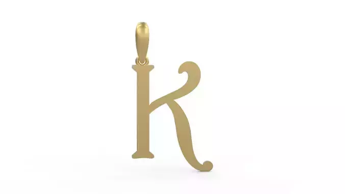 Initial Letters Pendant Harrington K