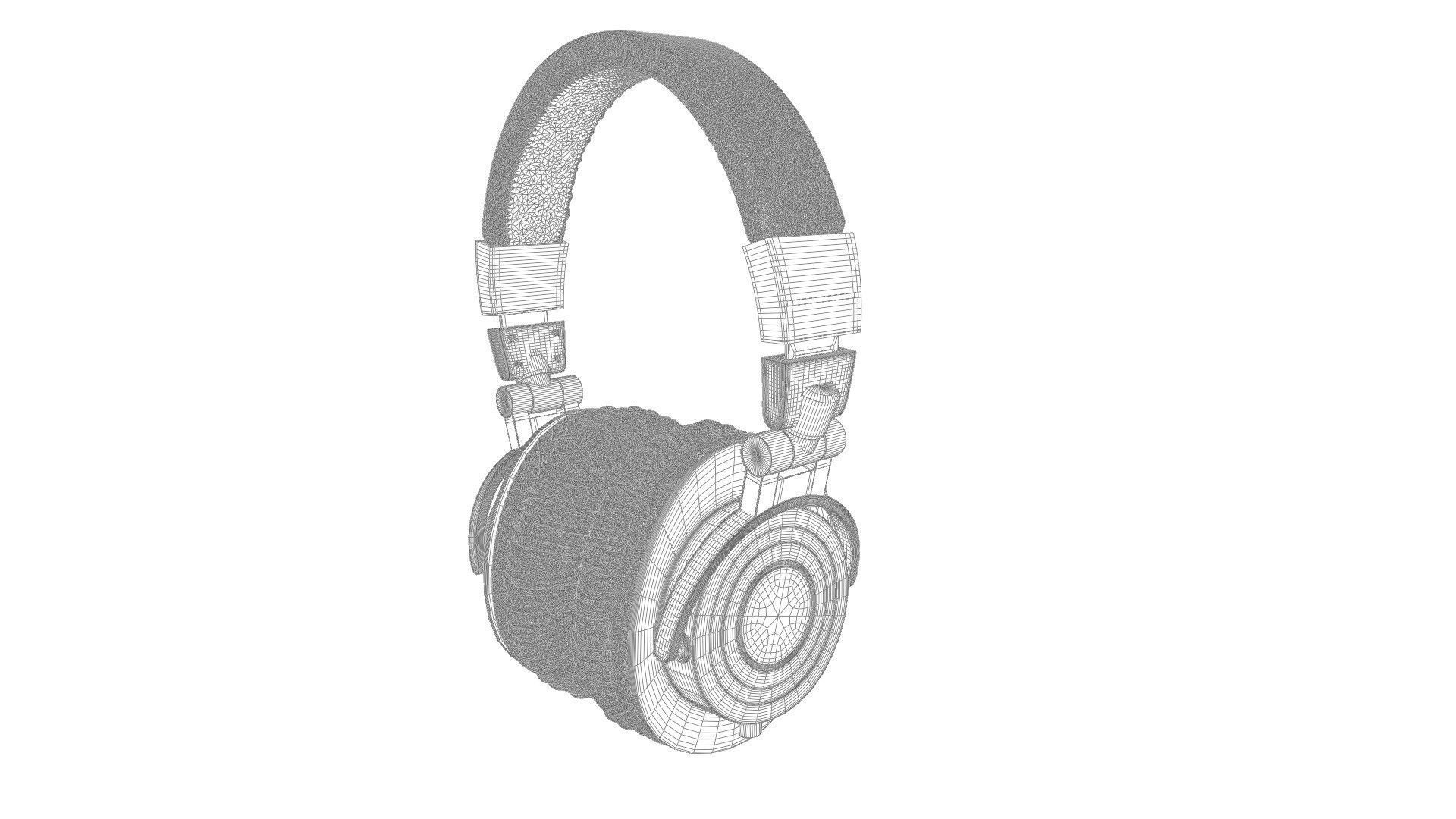 AUDIO TECHNICA - Headphones 3D model_7