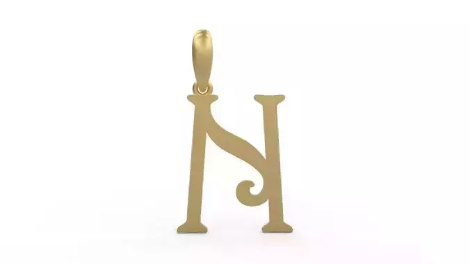 Initial Letters Pendant Harrington N
