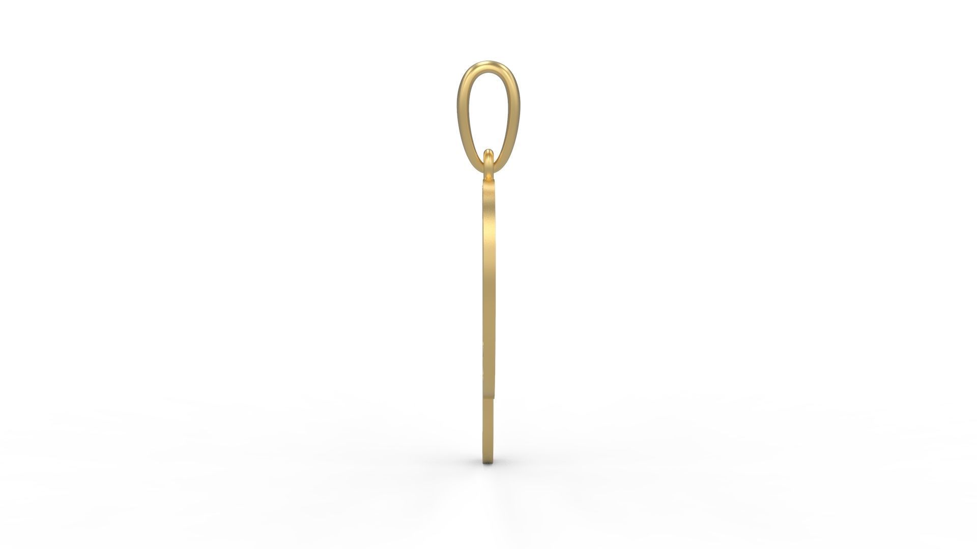 Initial Letters Pendant Harrington P 3D print model_2