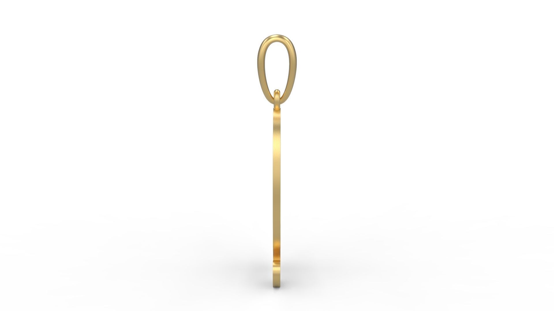 Initial Letters Pendant Harrington Q 3D print model_2