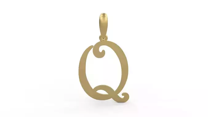 Initial Letters Pendant Harrington Q