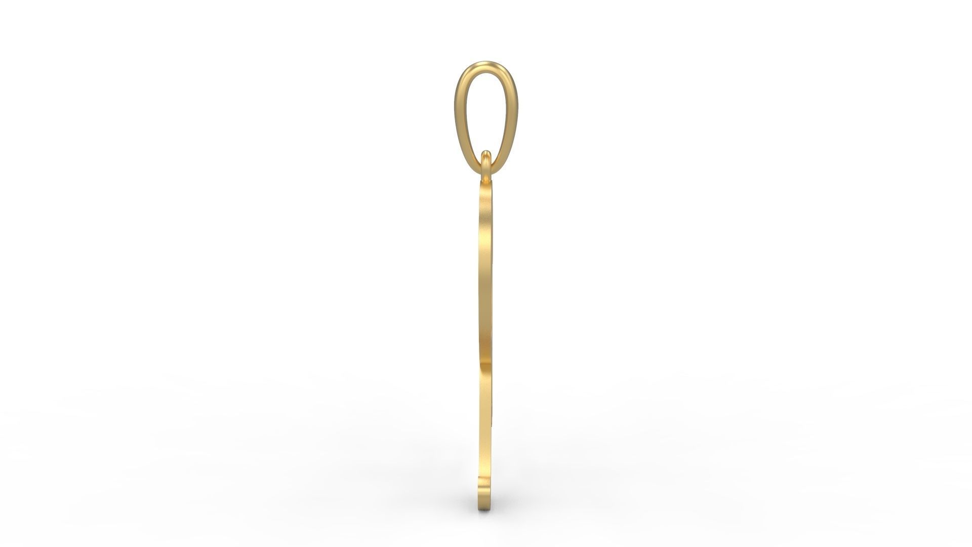 Initial Letters Pendant Harrington R 3D print model_2