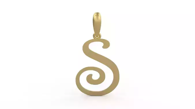 Initial Letters Pendant Harrington S 3D print model