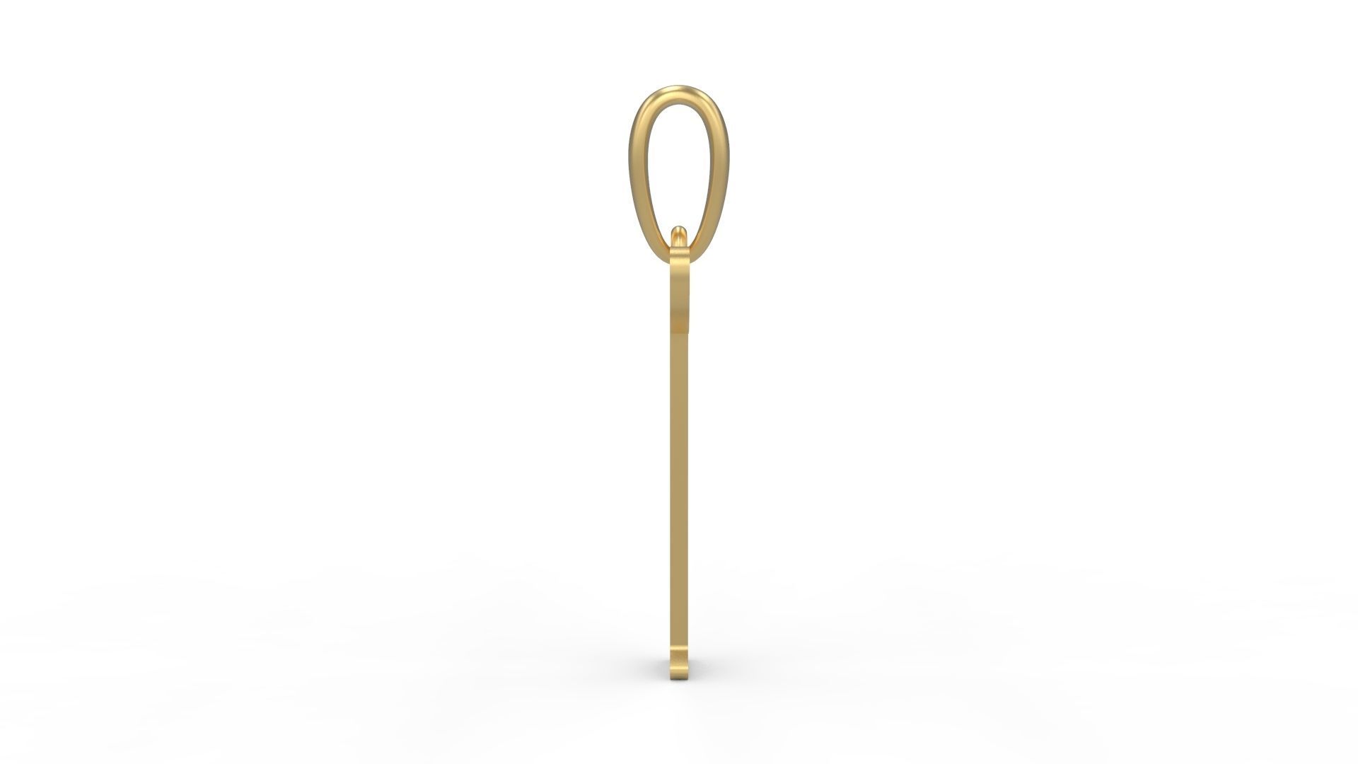 Initial Letters Pendant Harrington T 3D print model_2