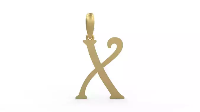 Initial Letters Pendant Harrington X